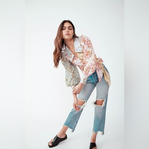 Free People Lucky Penny Wrap Top - Picture 5 of 9